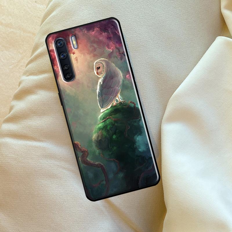 Eule Aquarell Tier Hülle Für Oppo A6 A5 Pro A15 A57 A17 A54 A74 A94 A76 A16 A96 A40 A60 A80 A18 A38 A58 A78 A98