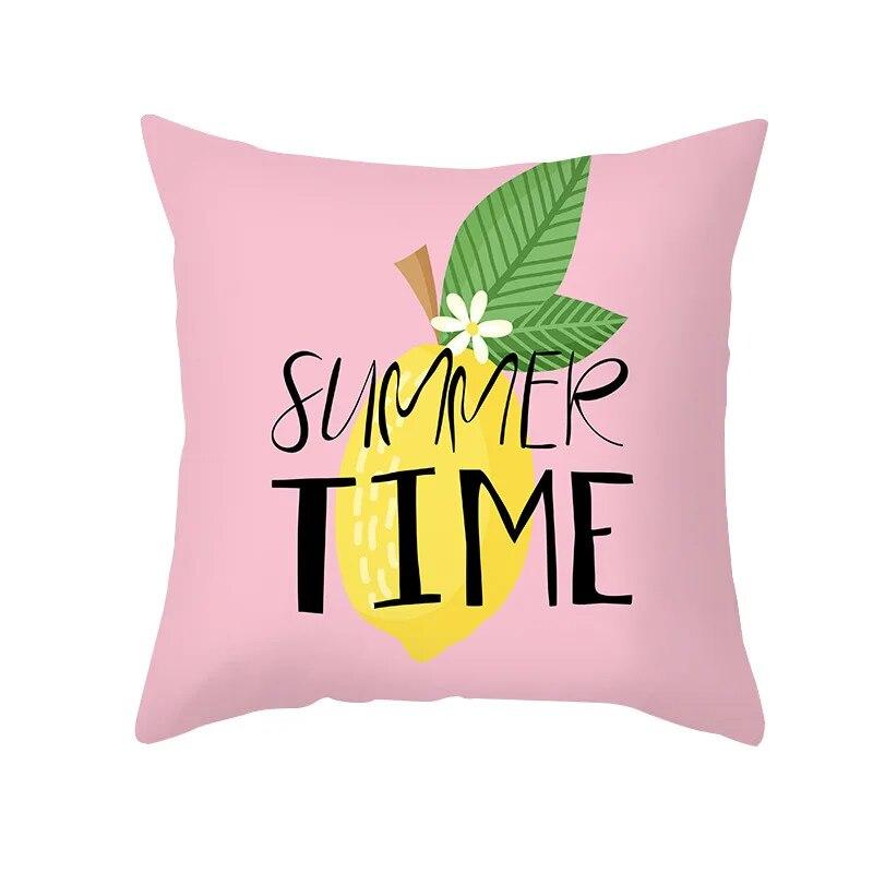 Cartoon Fruit Pillowcase Office Cushion Cover Living Room
