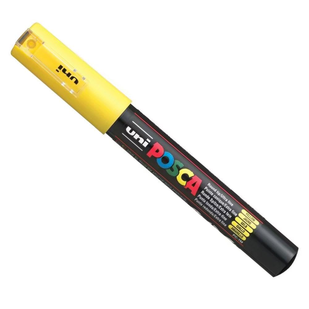 Mitsubishi Pencil Uni Posca Extra tenký sada 2 žlutá,