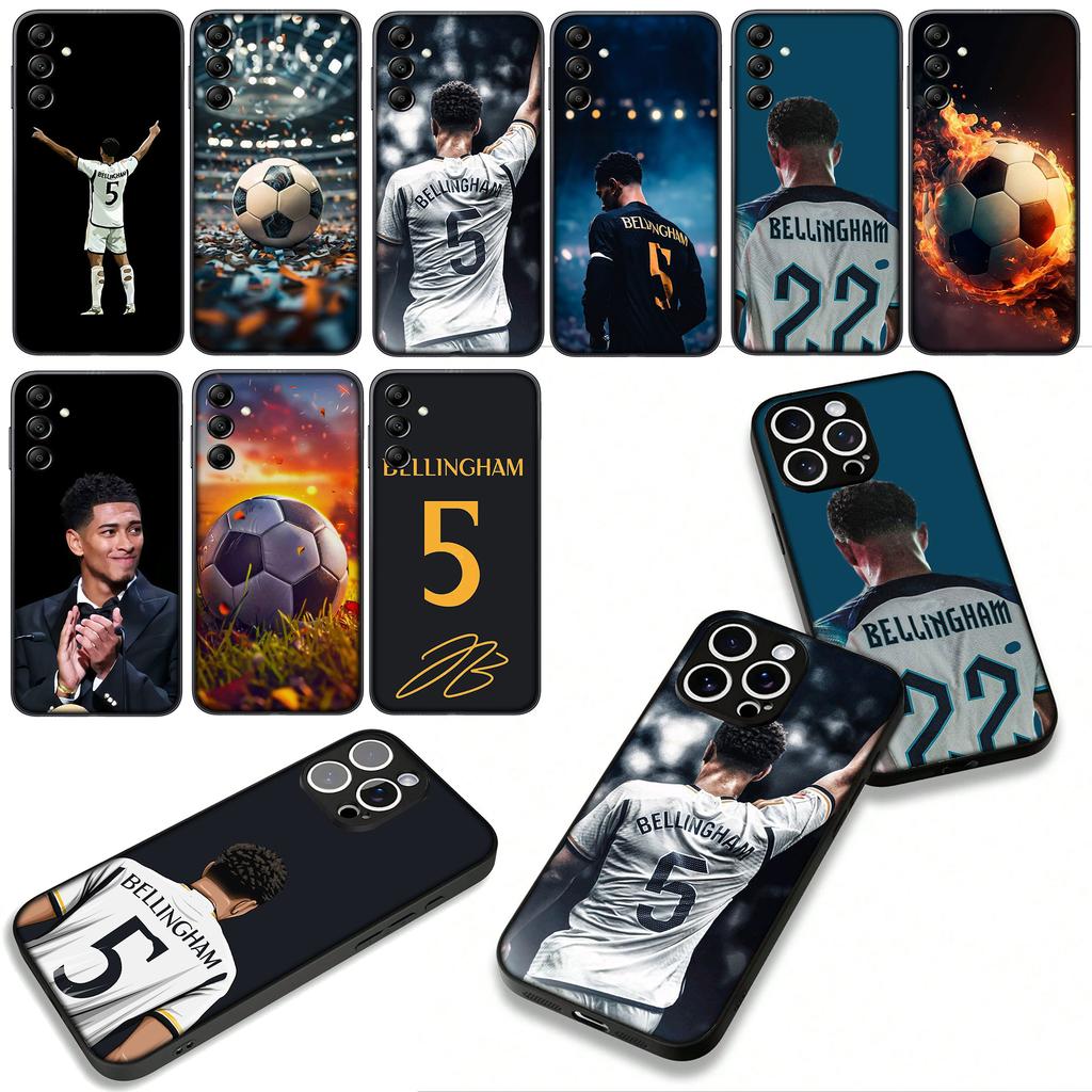 Cover for Samsung Galaxy S25 S24 S22 S23 FE Ultra Plus A56 A05 A06 A15 A16 A55 S7 Edge + Case Star No5 Football Soccer No 5