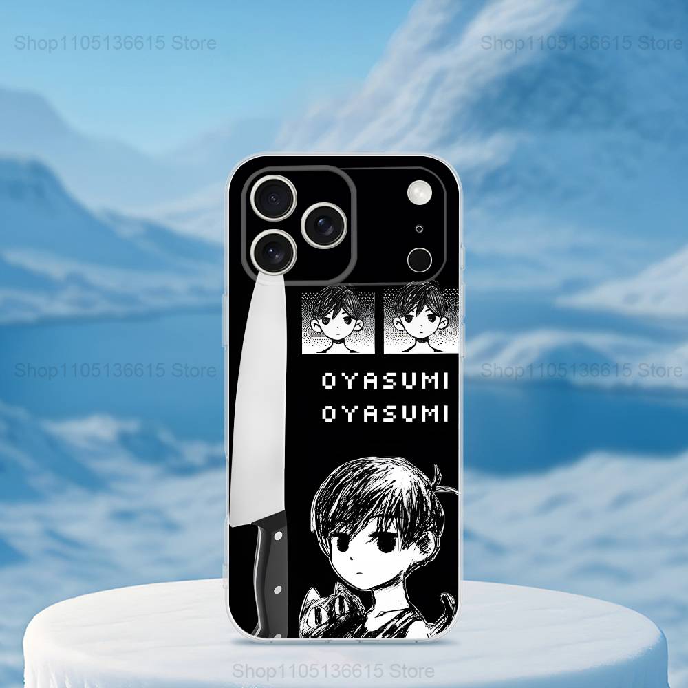 E-Emotion O-Omori Game For iPhone 12,Mini,16,X,17,Plus,11,Max,13,XR,15,Pro,14,SE,XS,Transparent Soft Cover Case