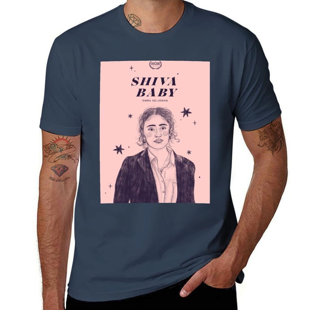 Shiva Baby Film Poster Tshirt Christmas Casual Short Sleeve Top