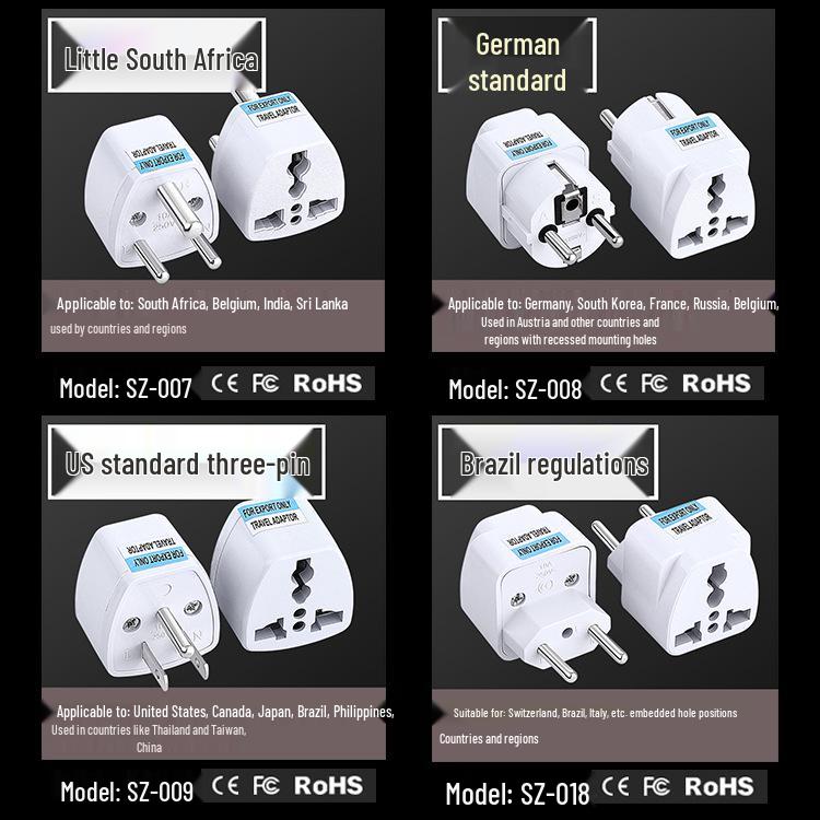 Global Travel Adapter: Multi-Country Plug Converter for Europe, UK, USA, Germany, Australia