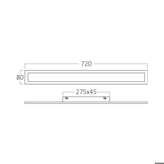 Outdoor LED Wall Light 18W 3000K IP54 Black