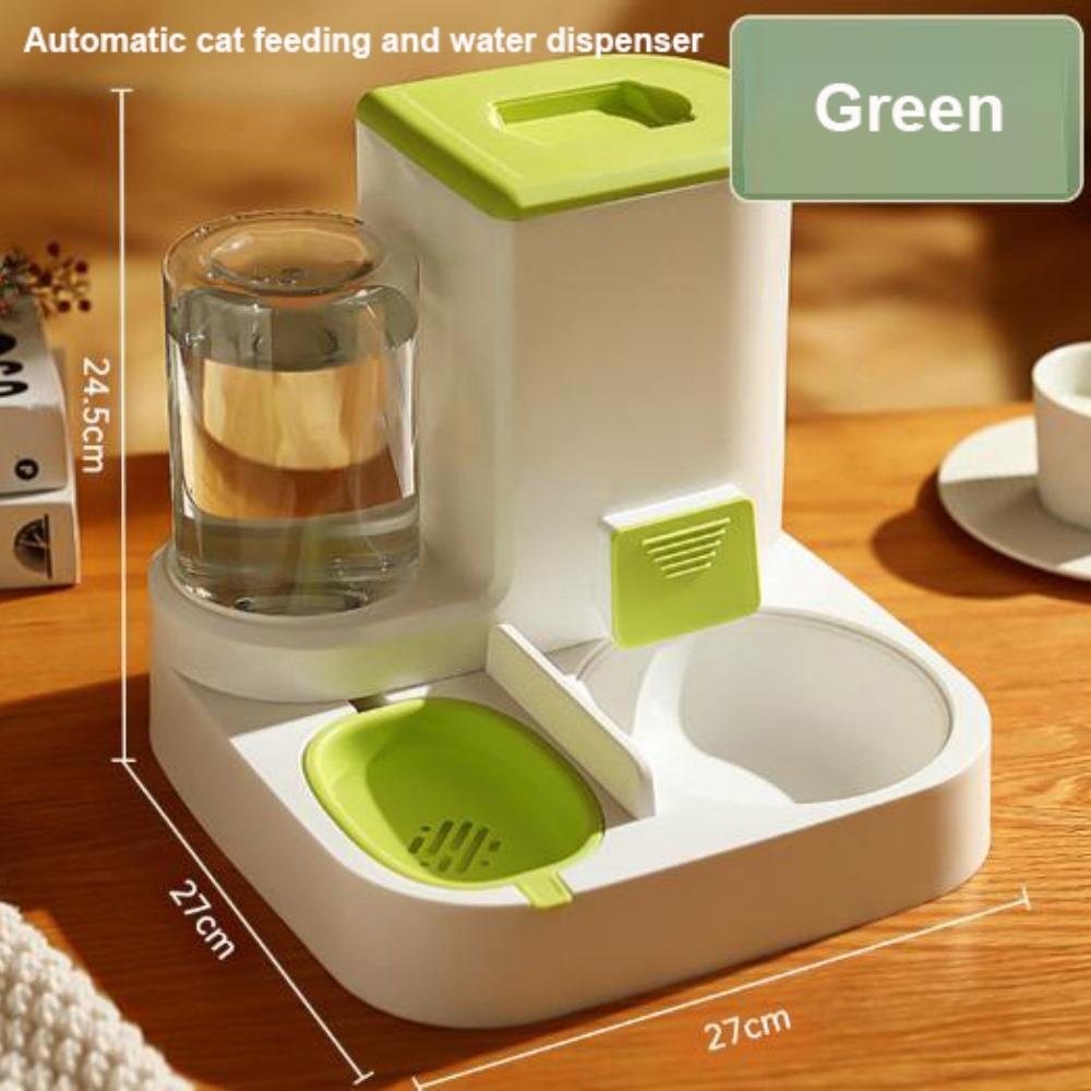 With Water Fountain Automatic Feeder Food Grade Large Capacity Dog Cat Food Bowl 9 Styles Universal