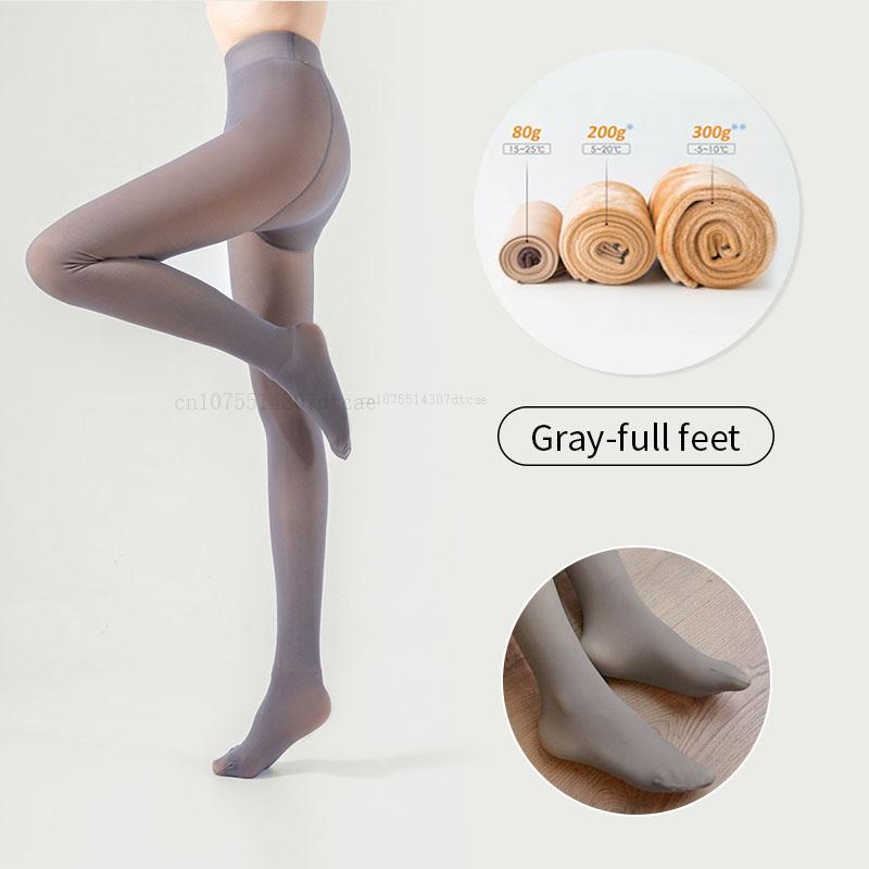 Colanți caldi de iarnă, colanți pentru femei, șosete din lână, cu talie înaltă, ciorapi termici, pantaloni izolați, colanți falși translucizi.