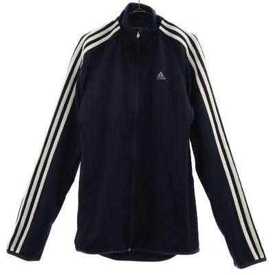 Adidas Print Training Jersey Jacket M Navy Sports Warm-up Women Used