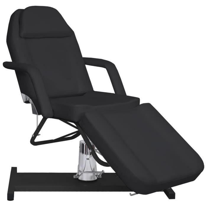 VidaXL Table de massage Noir 180x62x(87-112) cm