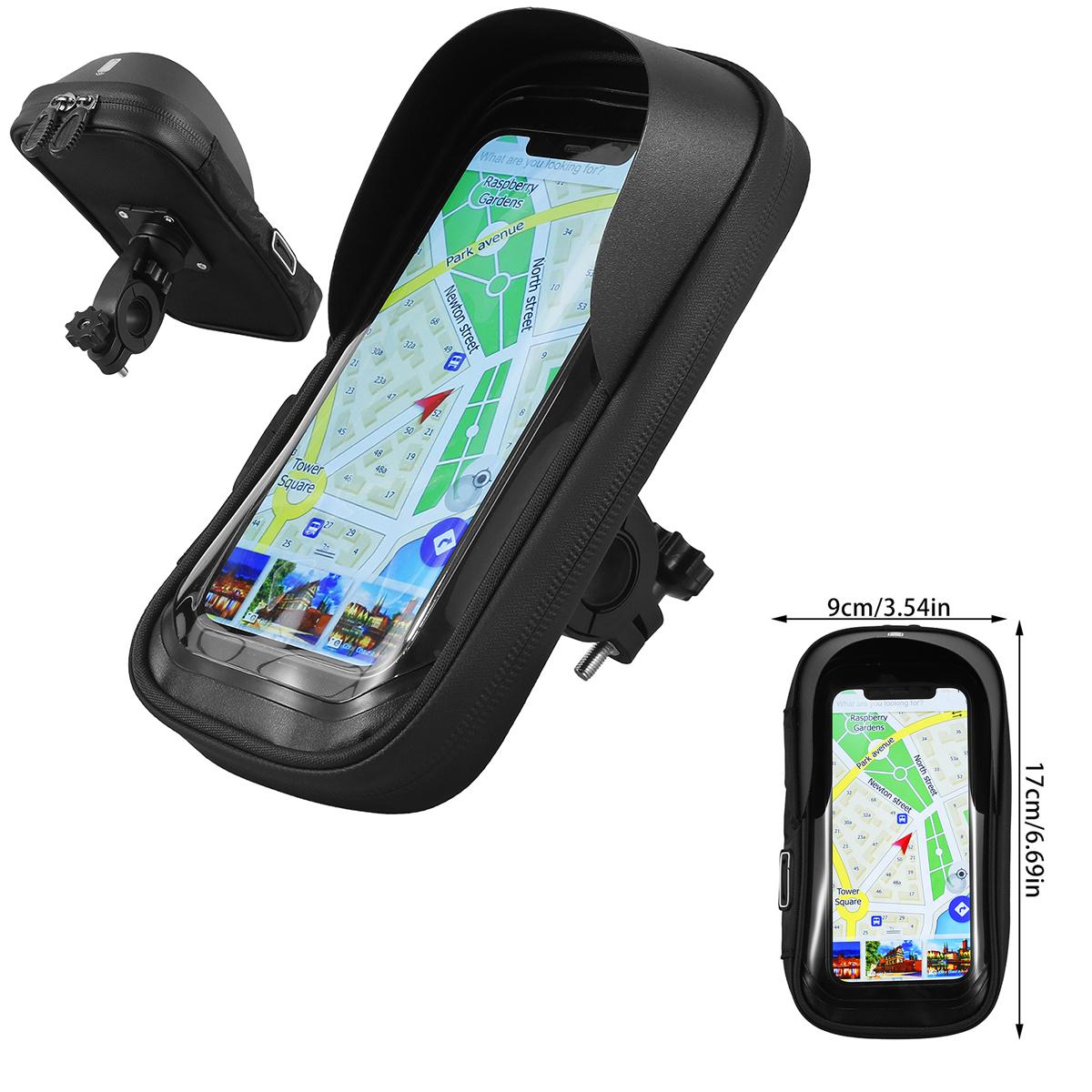 

Держатель для мобильного телефона на велосипед и мотоцикл, водонепроницаемый чехол для мобильного телефона, GPS, вращающийся на 360°, непромокаемый сенсорный экран