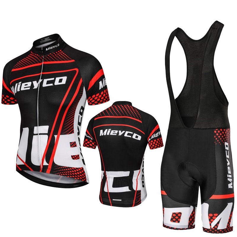Red Pro Bicycle Team Short Sleeve Maillot Ciclismo Men's Cycling Jersey Sets Summer Breathable Cycling Clothing Suit