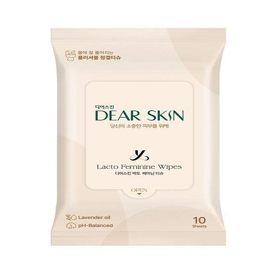 

DEAR SKIN Lacto Feminine Wash/Tissue (Choose 1 of 2) 10 sheets of feminine tissues