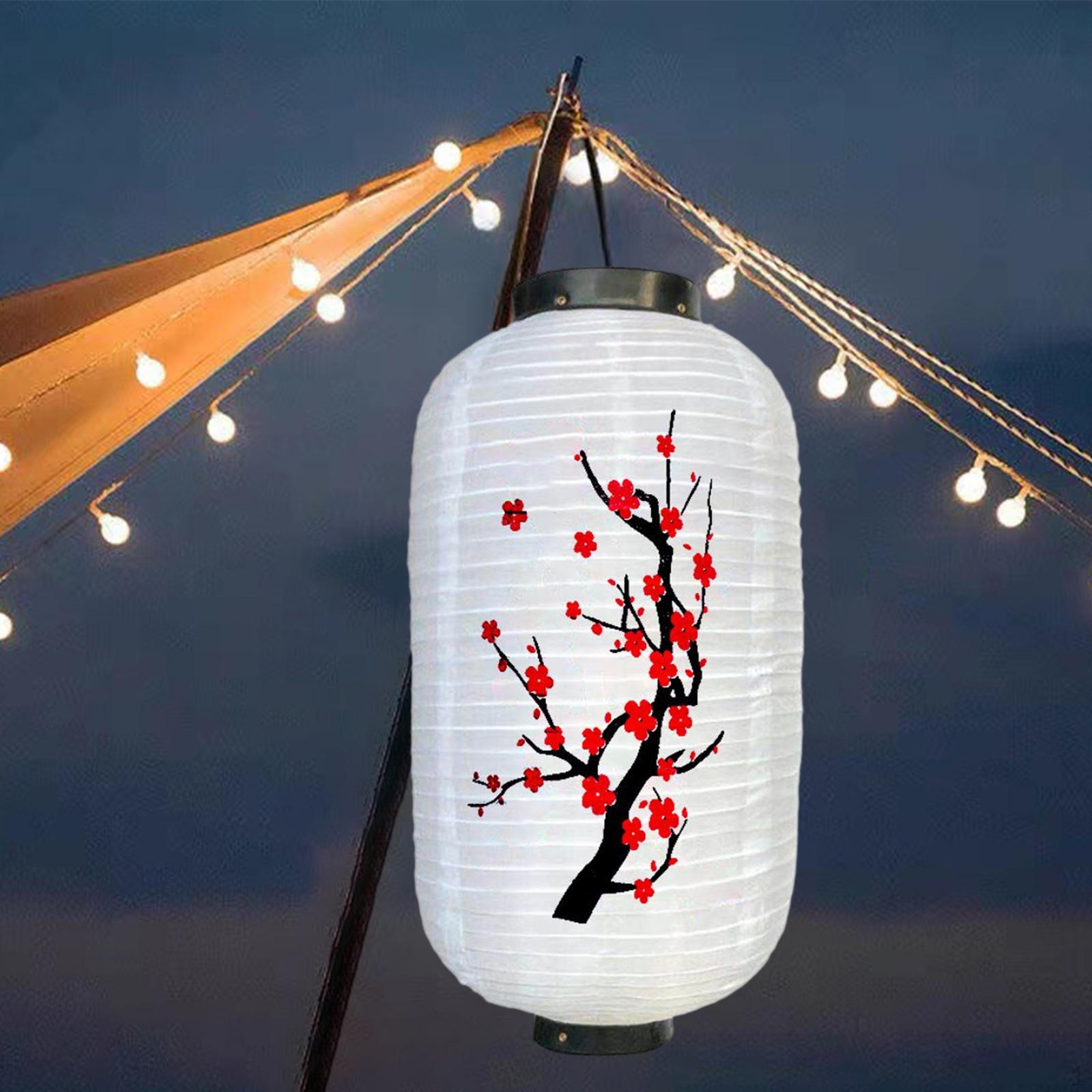 

Подвесной фонарь в японском стиле для декора дома и сада WhiteBodySmallFlower