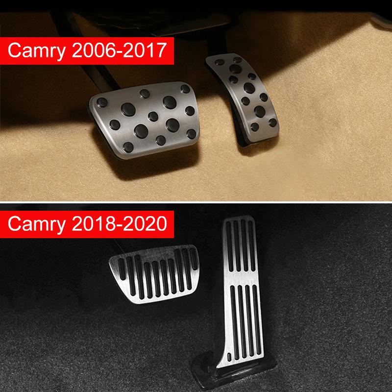 For Toyota Camry XV40 XV50 XV70 2006-2020 2021 2022 2023 2024 Car Accelerator Gas Brake Pedals Footrest Pedal Non Slip Pad Cover