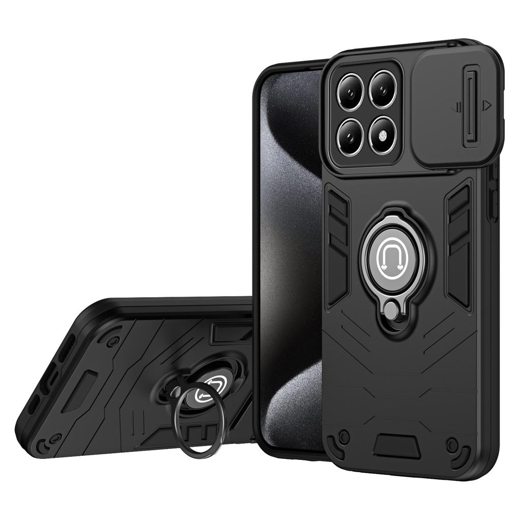 For Xiaomi 14T Pro Case Slide Camshield Kickstand PC+TPU Phone Cover