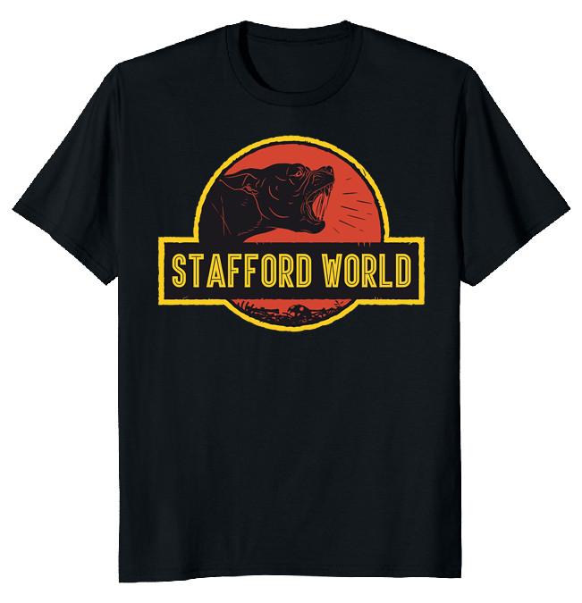 NEW LIMITED Stafford World Vintage Retro Classic Novelty Tee L