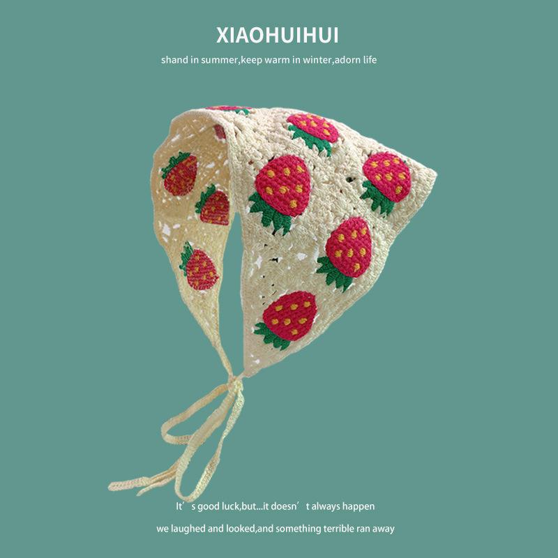 Pastoral Knitted Wool Headband - Cute, Simple Triangle Style Hair Accessory for Women