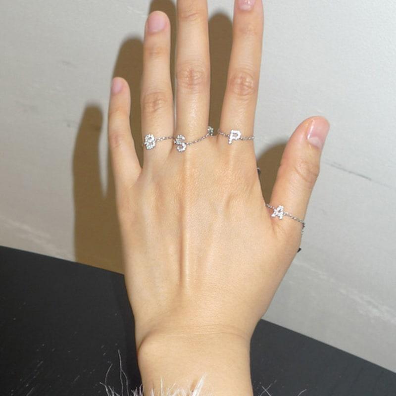 MARTA 925 silver. Initial ring