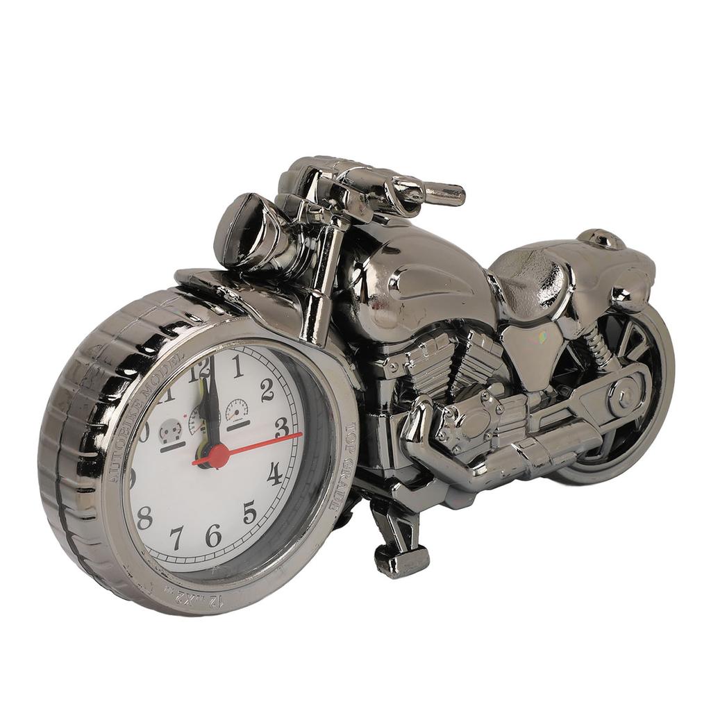 Vintage Motorradmodell Wecker Batteriebetrieben Schreibtischregaluhr Kinderzimmer Heimdekoration Geschenk