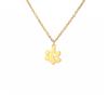 Collana con Ciondolo Impronta Zampa di Gatto Cartone Animato Carina Catena con Impronte di Zampe di Animale Stratificata Acciaio Inossidabile Regolabile Unisex Gioielli Delicati