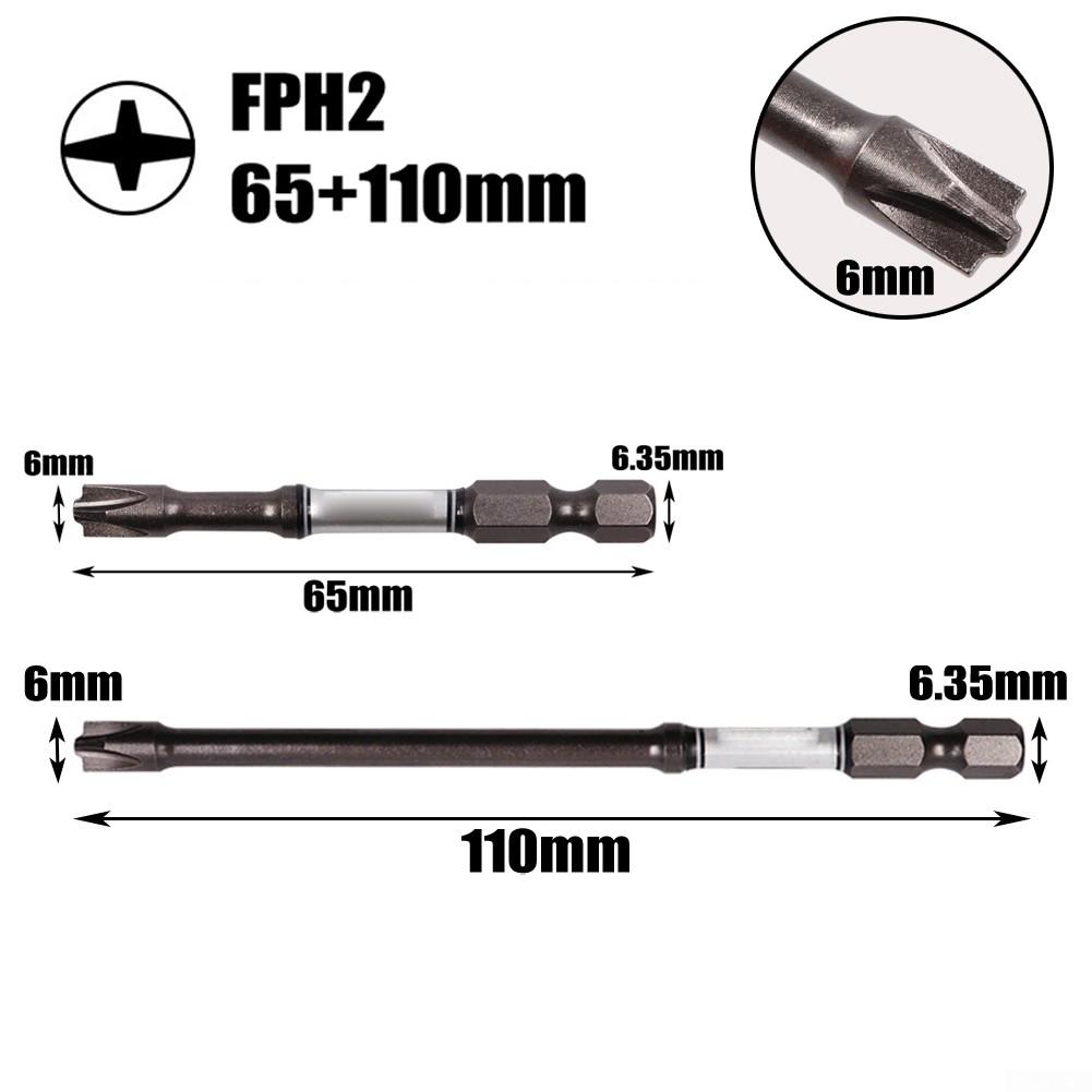 

Твердая отвертка, ударная бита со шлицем, специальная 6 мм 65mm+110mm