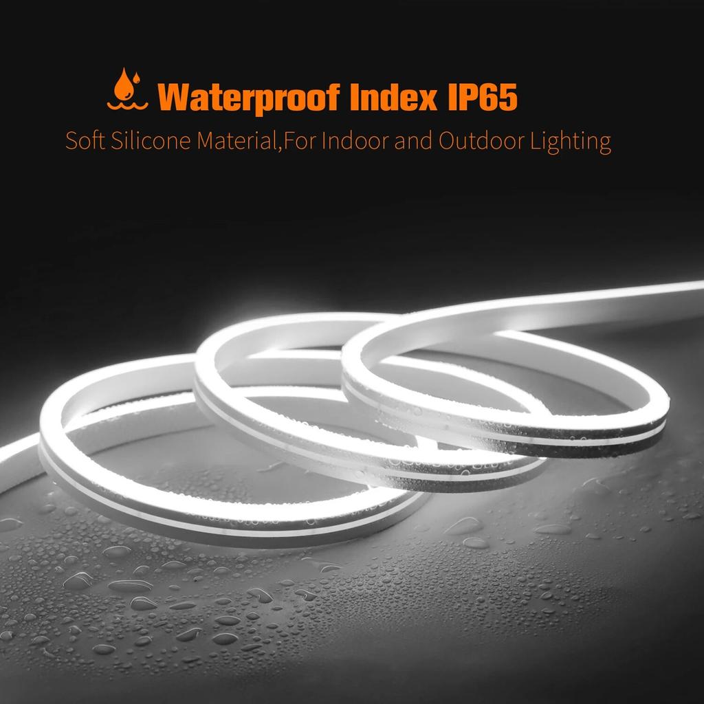Taśma LED Neon DC12V EU Plug z pilotem RF do ściemniania 1M/2M/3M/4M/5M Taśma LED Neon do oświetlenia dekoracyjnego kuchni