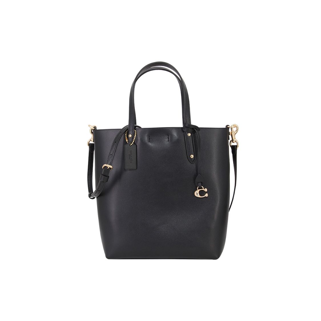 Coach Central 27 Leather Tote Bag Women tote bags Black 78217-GDBLK Basic Set (Bag+Dust Bag)