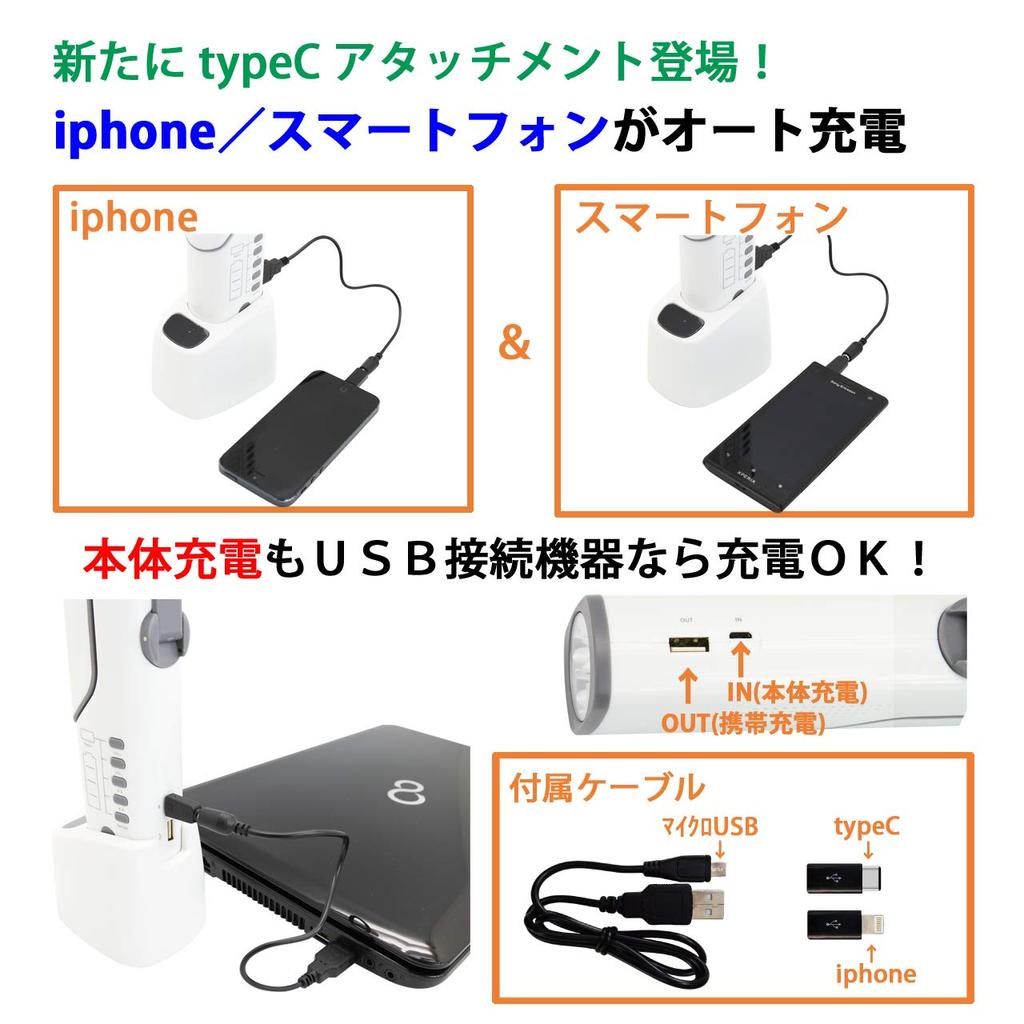 Orient Brain XLN609 Radio Light Solar Desk Stand Mobile Charging Smartphone TypeC FM Radio Flashlight (iPhone Compatible)