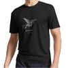 Nowa koszulka z aktywnym logo kolibra Śmieszny rozmiar S do 5XL