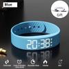 Multi-Functional Kids Digital Watch with Pedometer Alarm Luminous Display Silicone Strap and Bracelet Set White