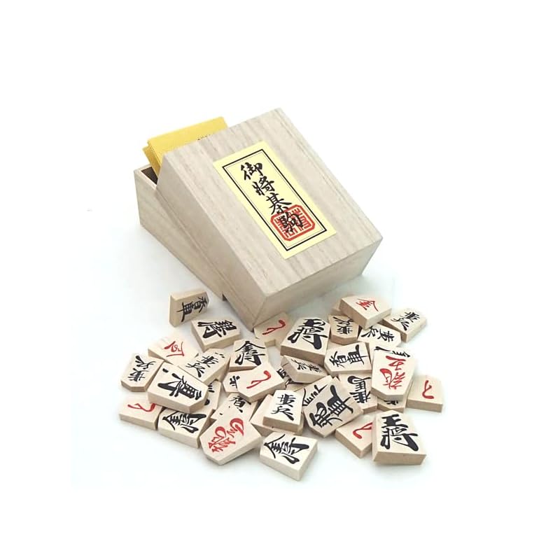 A convenient folding shogi board set with wooden pieces! New Katsura No. 5 Folding Shogi Board Set (Wooden pieces made of birch wood, high-quality
