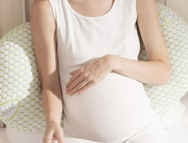 U-Shaped Pregnancy Pillow - Lumbar, Belly, and Back Support for Side Sleepers