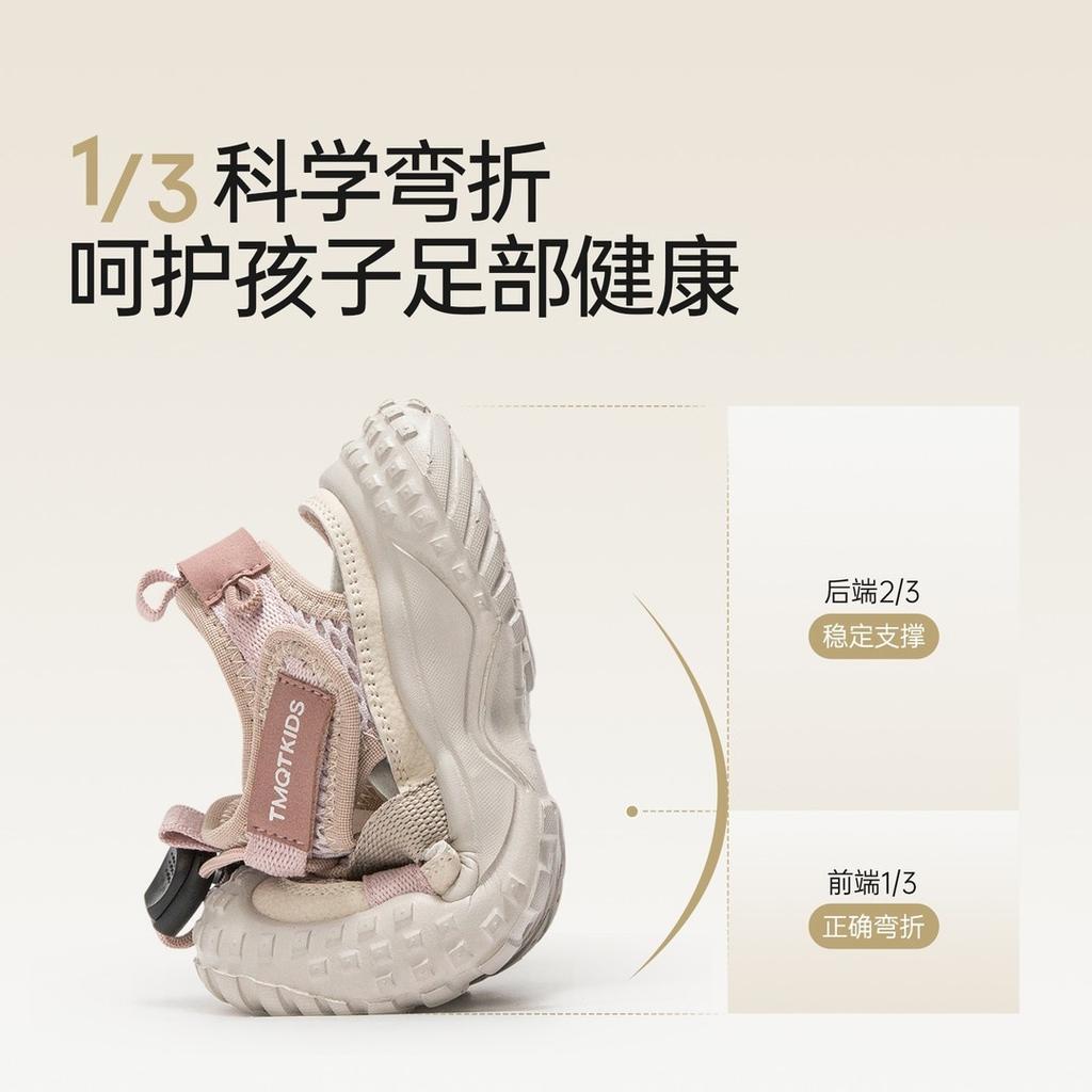 Girls sandals 2025 new summer bag head sports shoes children's shoes summer shoes single net fashion hollow shoes