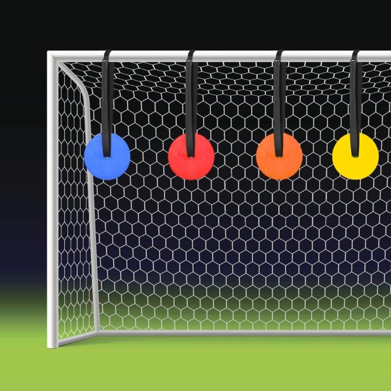 4Pcs Soccer Goal Targets Adjustable Football Training Disc Football Training Targets Plate Soccer Hockey Shoot Targets