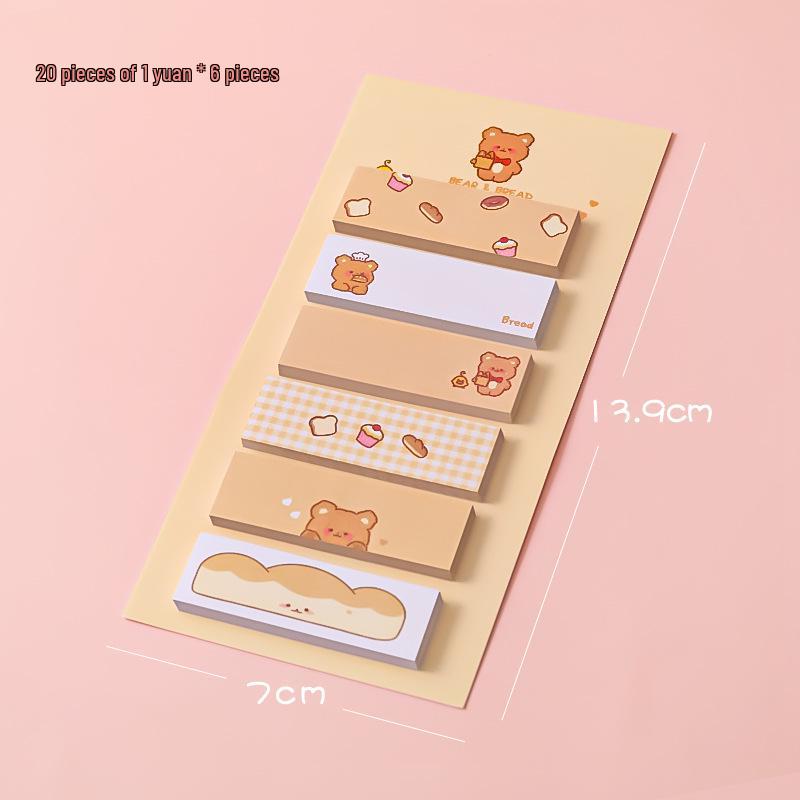 Cartoon Sticky Notes: Multi-Functional Index and Message Stickers for Students and Office Use