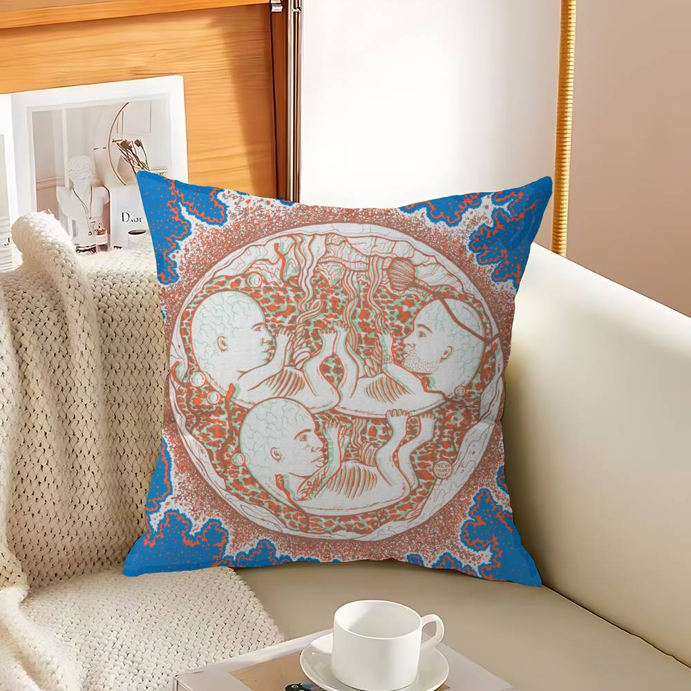 Rock Classic N-Nirvana Band Cushion Cover Pillow Cover Decor Pillowcase Printed Cushion Case For Couch