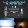 MAXGTRS 30000LM H4 LED 9003 HB2 Headlights High and Low Beam with Fan Wireless 110W Car Headlamp 12V