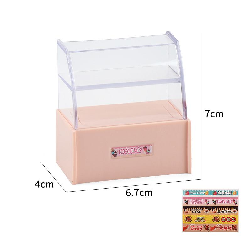 

1/12 Dollhouse Mini Supermarket Convenience Store Display Rack Cabinet Model Dollhouse Micro Scene Ornament Kid Pretend Play Toy
