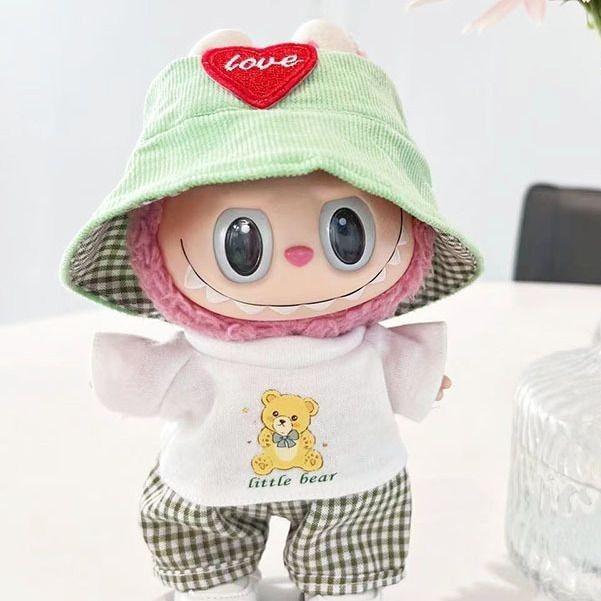 

17см La Boo Boo Сліпа Коробка Динозавр та Акула Брелок у Милому Костюмі Бджілки Suitable for 17cm Labbubbu