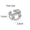 No Fade Stainless Steel Adjustable Open Spheres Anillo Wrap Double Ball Around Ring For Women Asymmetrical Jewelry Accessory