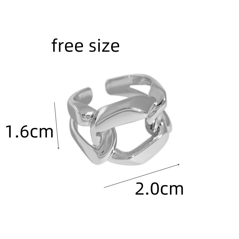 

Нержавеющая сталь без потускнения, регулируемое, открытые сферы, кольцо-обертка, двойной шар вокруг кольца, для женщин, асимметричный ювелирный аксессуар