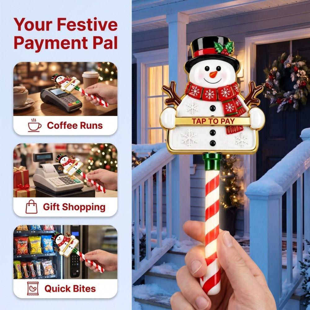 Portable 3D Print Wand Tap To Pay Christmas Tree Credit Card Holder Daily Use