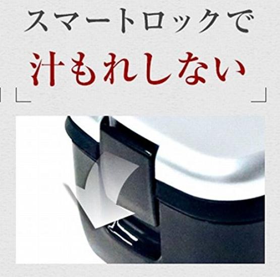 Asvel Lantus FL Lunch Box with Two-Tier Back, Silver, SS-T640