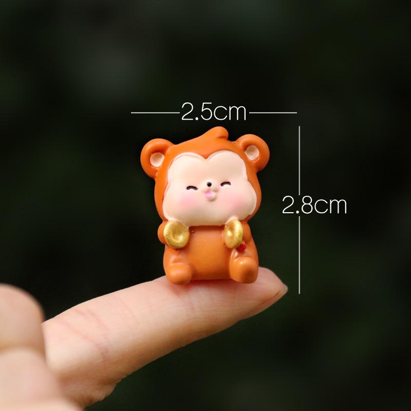 Mini Zodiac Plush Dolls - Cute Animal Figures for Desktop Decoration
