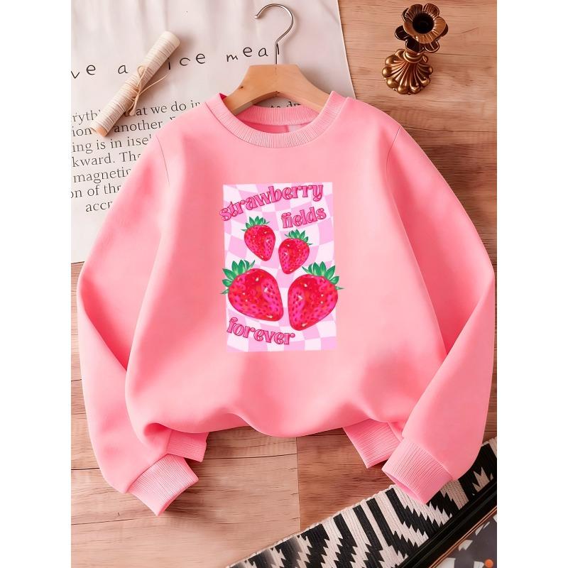 Cute And Fun Printed Pattern, Thin And Versatile Comfortable Round Neck Hoodie for 0-3 Year Old Baby Girls In Spring