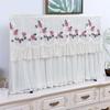 TV Dust Cover Lace TV Curtain Cover Does Not Need To Be Removed When Turning on Home Decoration LCD TV Protective Towel