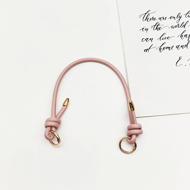 Knyten Dam PU-läder Handväskrem med Metallringspänne - Mode Axelremsbyte