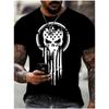 Maglietta da Uomo T-Shirt Casual Americana a Maniche Corte Top Stampa 3d Vintage Estiva da Uomo Oversize Girocollo 2024 Nuova Moda