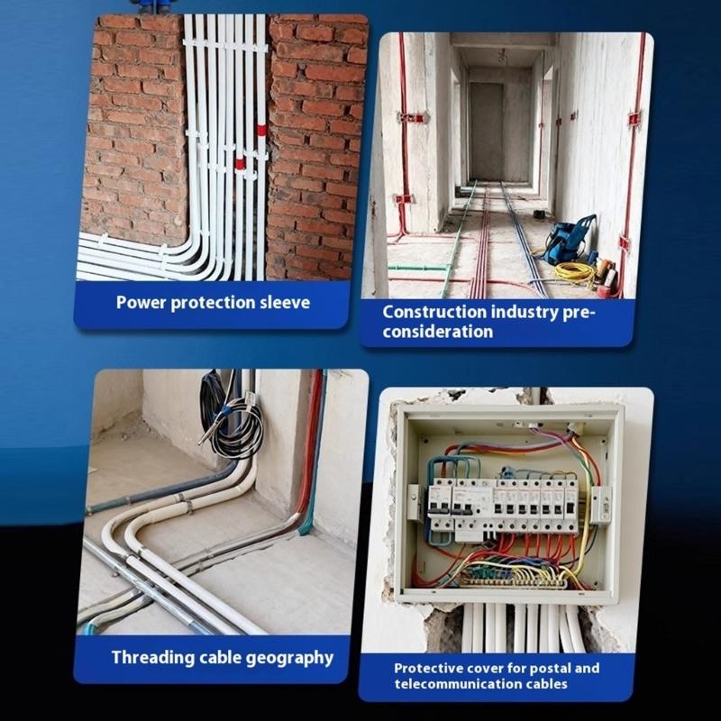 Electrical Junction Box With Cover 3/4 Way Junction Box Round Wire Box Connectors Conduit Splitter For Home Office Use