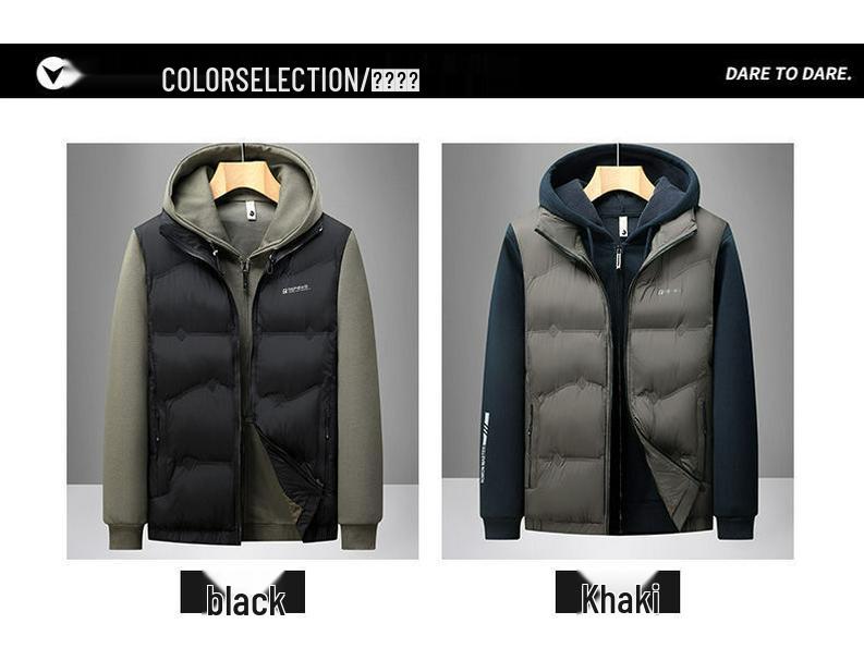 2025 Men's Thickened Warm Winter Cotton Jacket - Casual Cold-Proof Outerwear Vest
