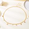 Gold Imitation Pearl Body Chain Shell Beads Belly Chain Retro Starfish Waist Chain  Beach